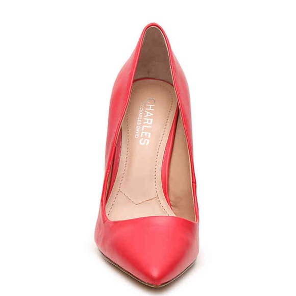 Charles David Sweetness Leather Pointed Toe Pump - Picture 5 of 6